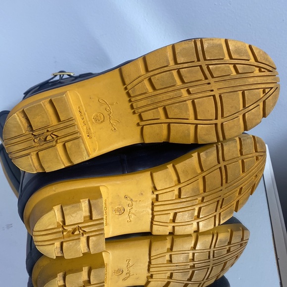 Joules Molly mid height wellies navy ducks umbrella print rain boots - Picture 4 of 8